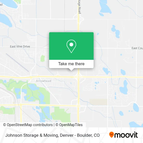 Johnson Storage & Moving map