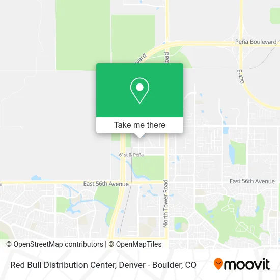 Red Bull Distribution Center map