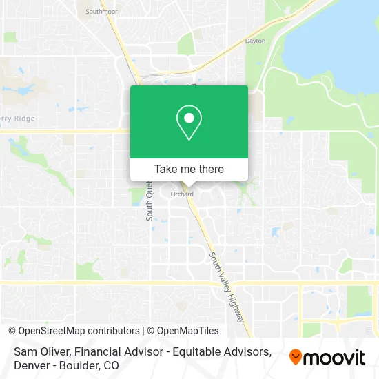 Sam Oliver, Financial Advisor - Equitable Advisors map