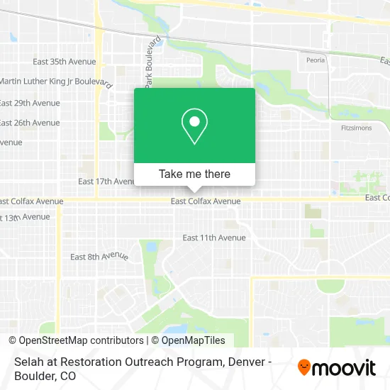 Selah at Restoration Outreach Program map