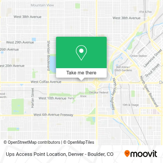 Ups Access Point Location map