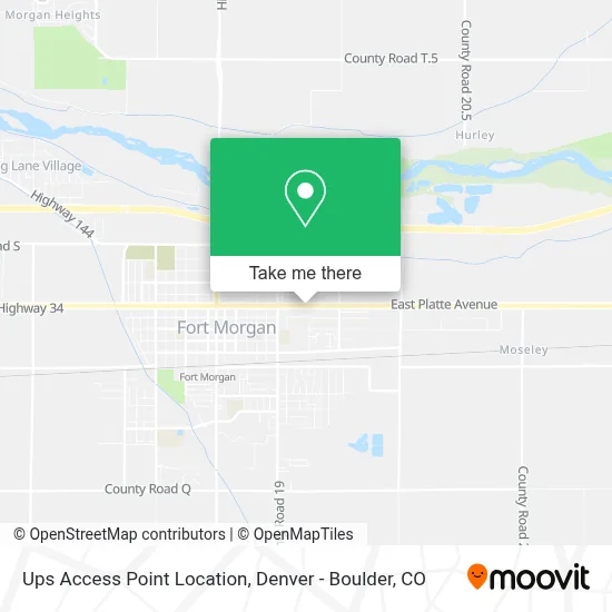 Ups Access Point Location map