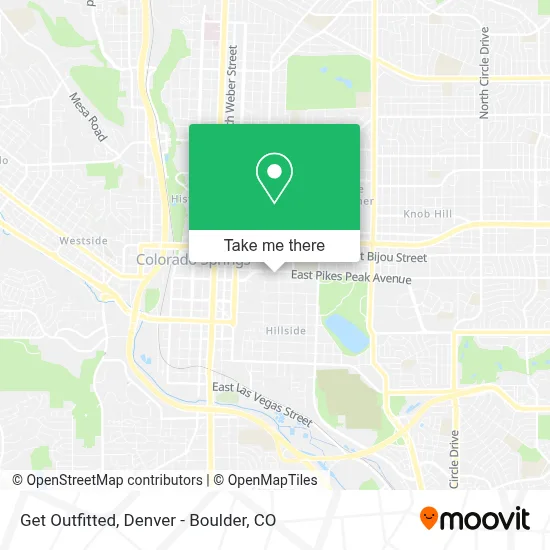 Get Outfitted map
