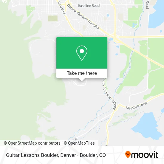 Guitar Lessons Boulder map