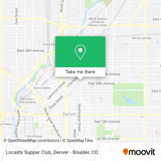 Locality Supper Club map