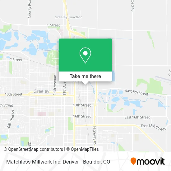 Matchless Millwork Inc map