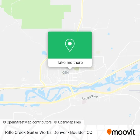 Rifle Creek Guitar Works map