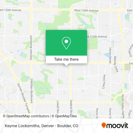 Keyme Locksmiths map