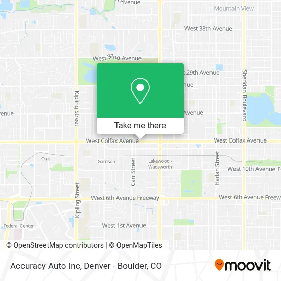 Accuracy Auto Inc map
