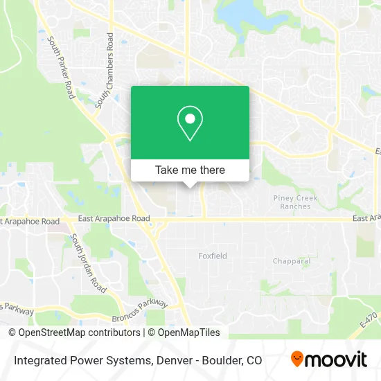 Integrated Power Systems map