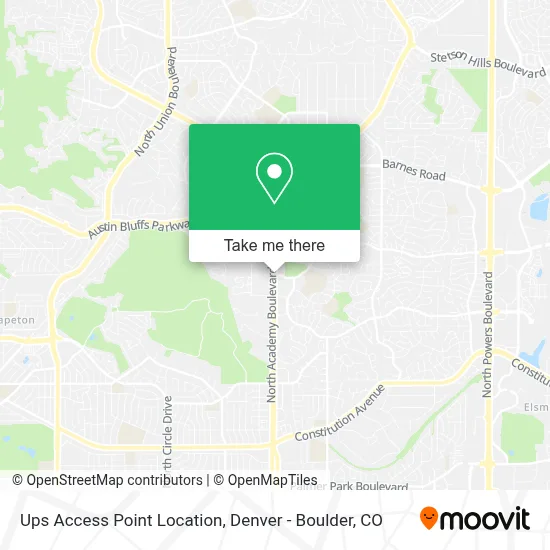 Ups Access Point Location map