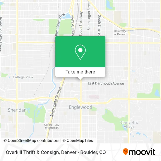 Overkill Thrift & Consign map
