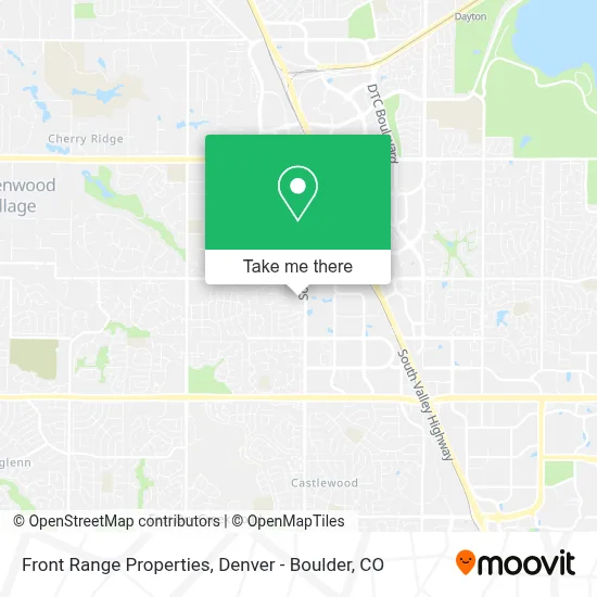Front Range Properties map