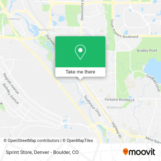 Sprint Store map
