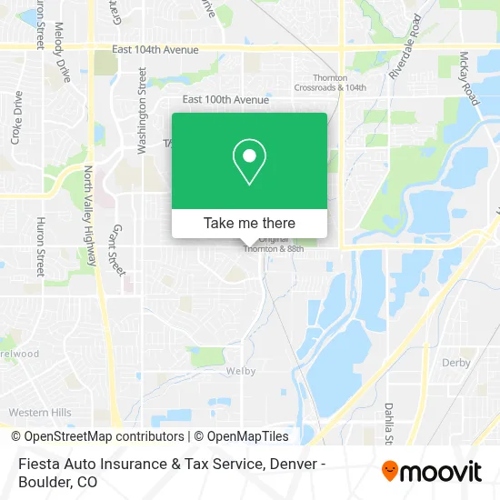 Fiesta Auto Insurance & Tax Service map