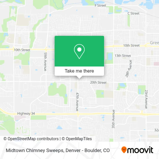 Midtown Chimney Sweeps map