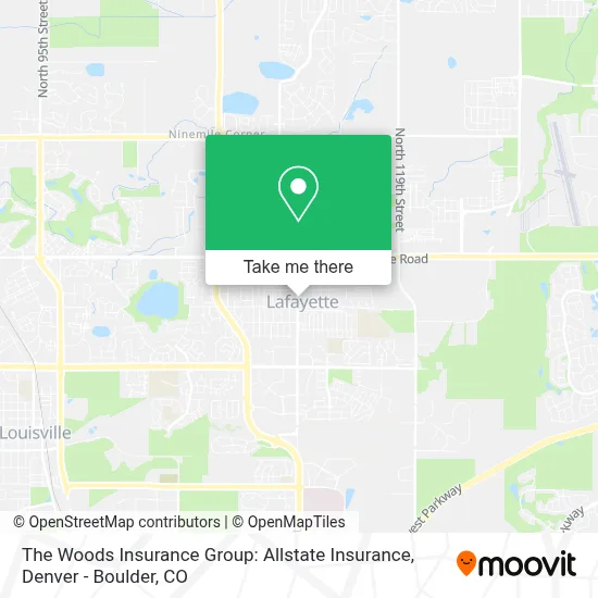 The Woods Insurance Group: Allstate Insurance map