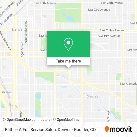 Blithe - A Full Service Salon map