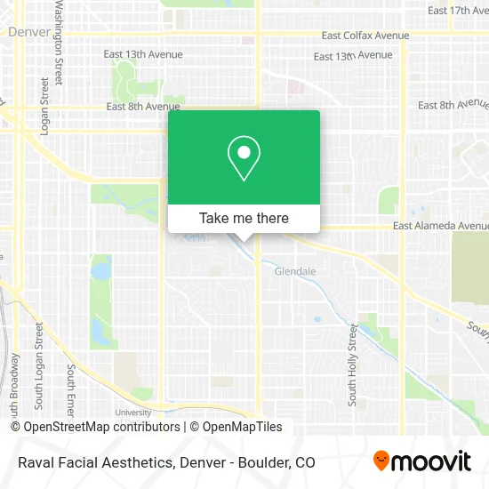Raval Facial Aesthetics map