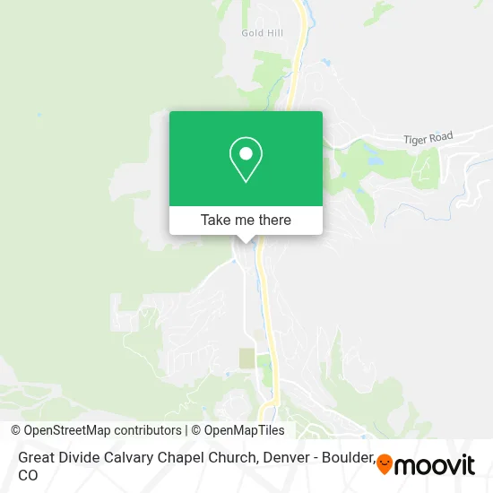 Great Divide Calvary Chapel Church map