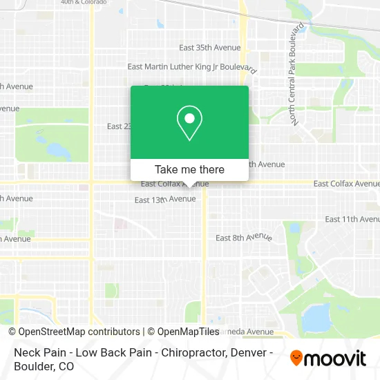 Neck Pain - Low Back Pain - Chiropractor map