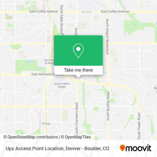 Ups Access Point Location map