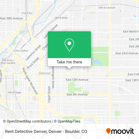 Rent Detective Denver map