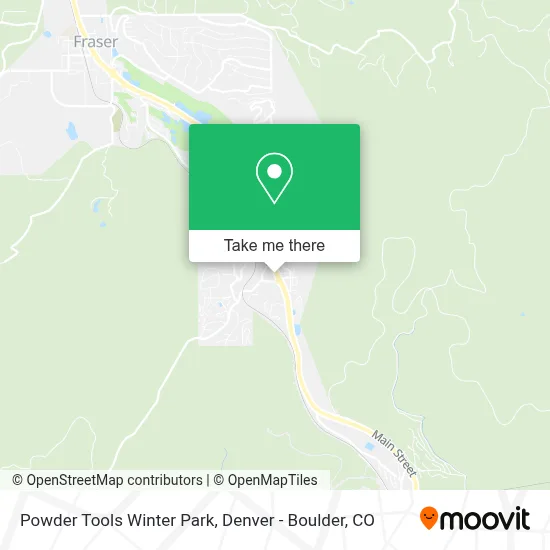 Powder Tools Winter Park map