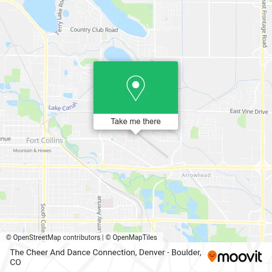 The Cheer And Dance Connection map