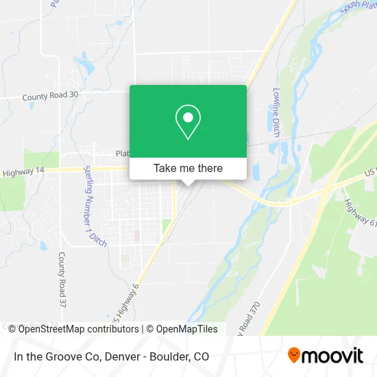In the Groove Co map