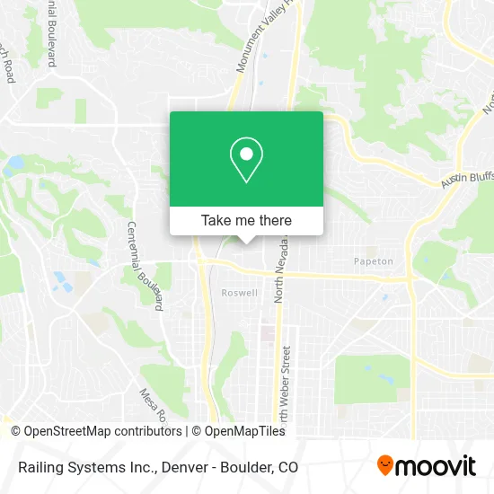 Railing Systems Inc. map