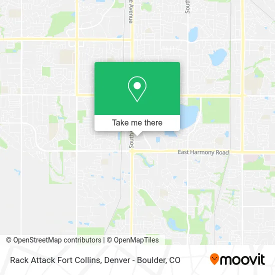 Rack Attack Fort Collins map