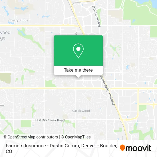 Farmers Insurance - Dustin Comm map