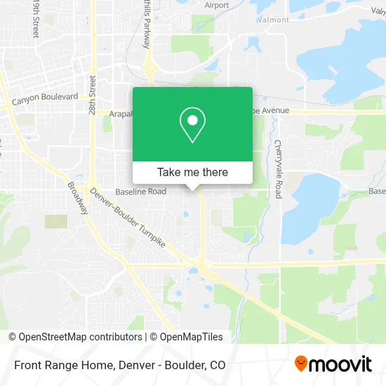 Front Range Home map
