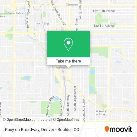 Roxy on Broadway map