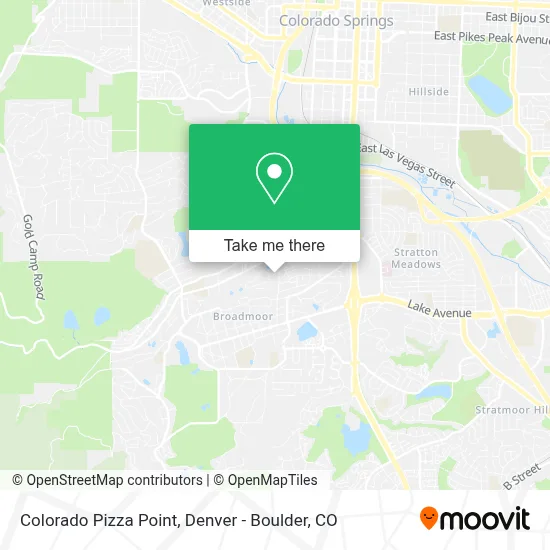 Colorado Pizza Point map