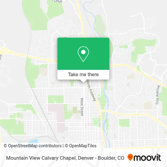 Mountain View Calvary Chapel map