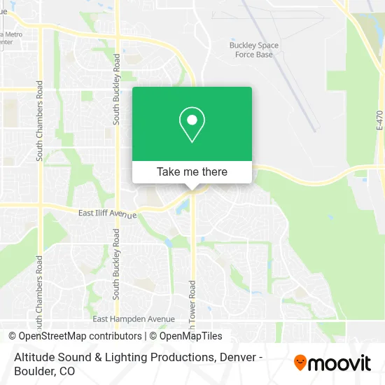 Altitude Sound & Lighting Productions map