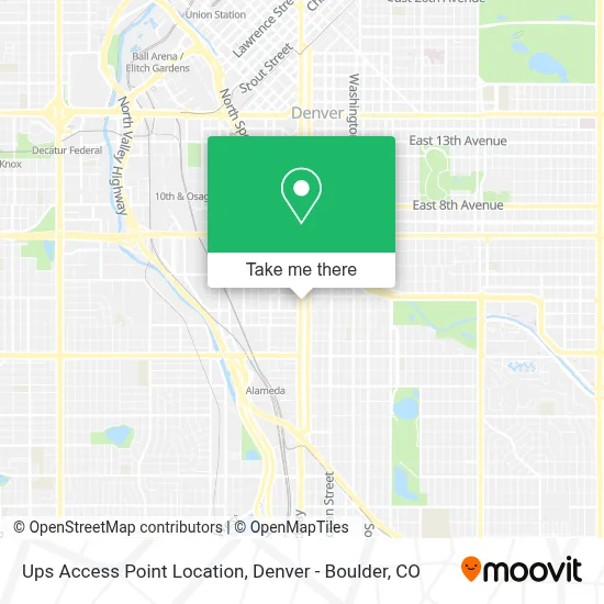 Ups Access Point Location map