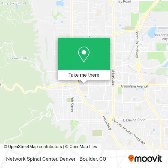 Network Spinal Center map