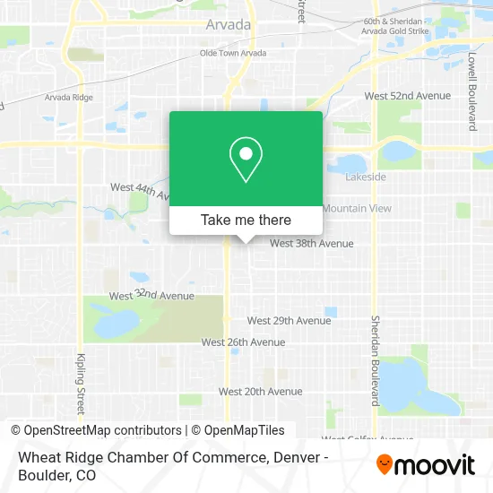Wheat Ridge Chamber Of Commerce map