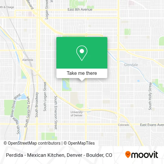 Perdida - Mexican Kitchen map