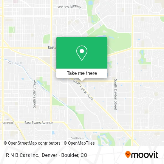 R N B Cars Inc. map