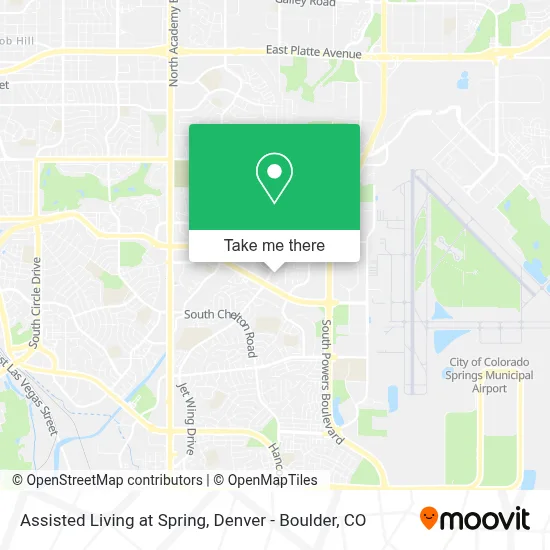 Assisted Living at Spring map
