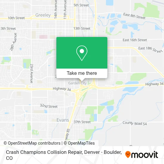 Crash Champions Collision Repair map
