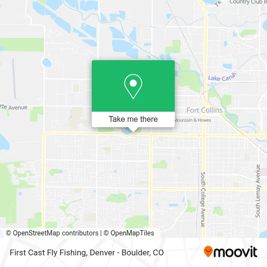 First Cast Fly Fishing map