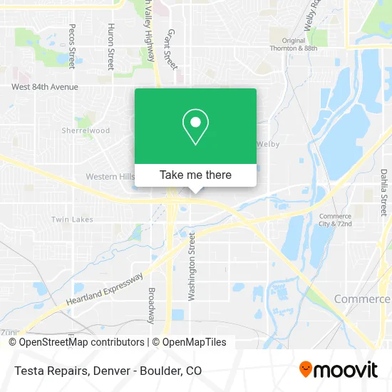Testa Repairs map