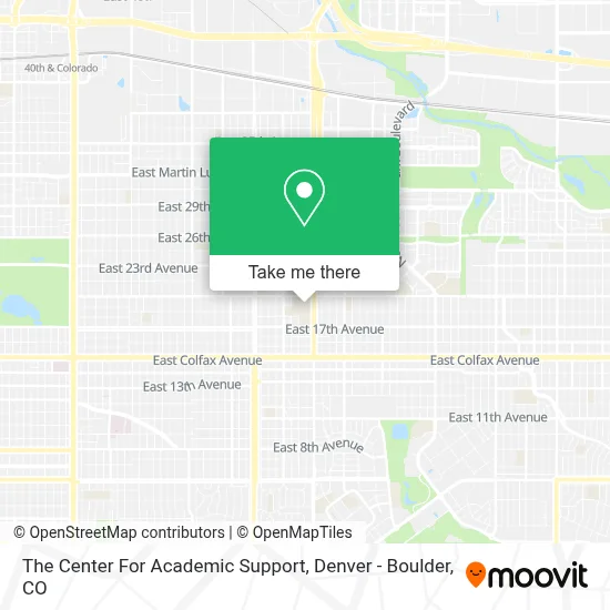 The Center For Academic Support map