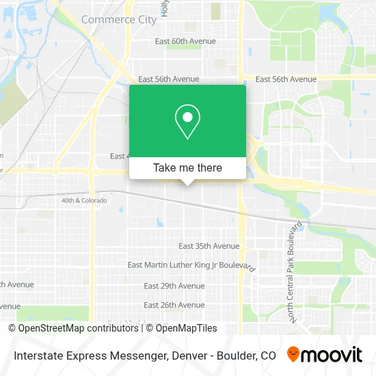 Interstate Express Messenger map