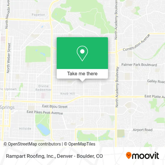 Rampart Roofing, Inc. map